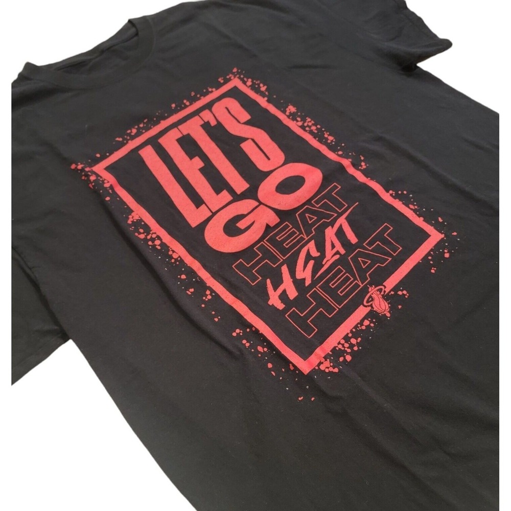 Miami Heat Men's T-shirt Let's Go Heat Fox Sports Sun Large /‎ XL